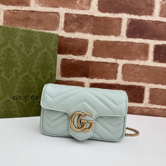 Gucci Original Leather Light Green Handbag 476433