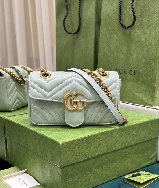 Gucci GG Marmont Quilted Mini Handbag 446744