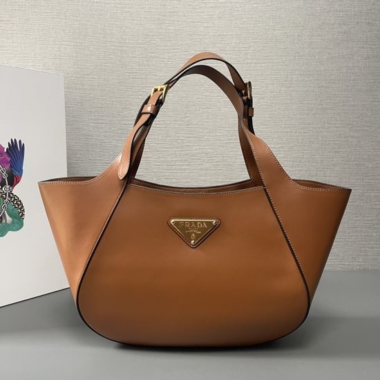 Prada Leather Tote Adjustable Handle Bag 18723