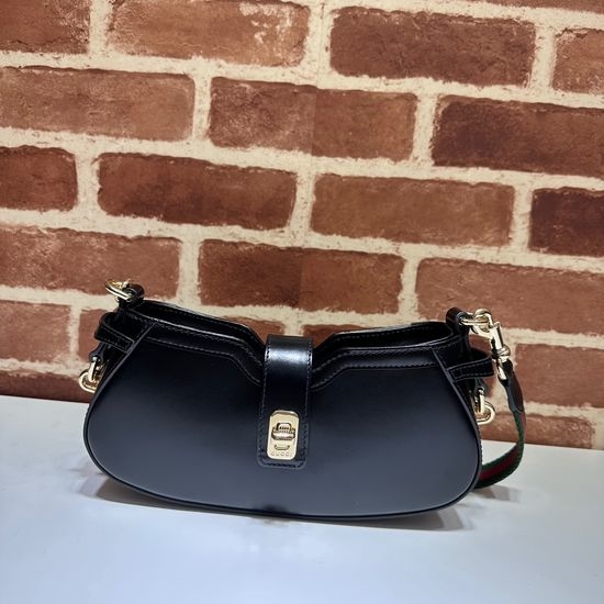 Gucci Handbag Black Leather 786015
