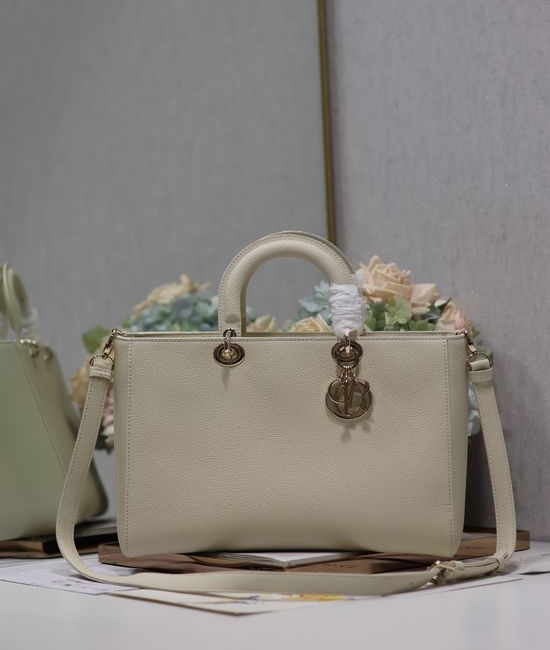 Christian Dior CD Lady D-Sire Leather Medium Handbag 1152
