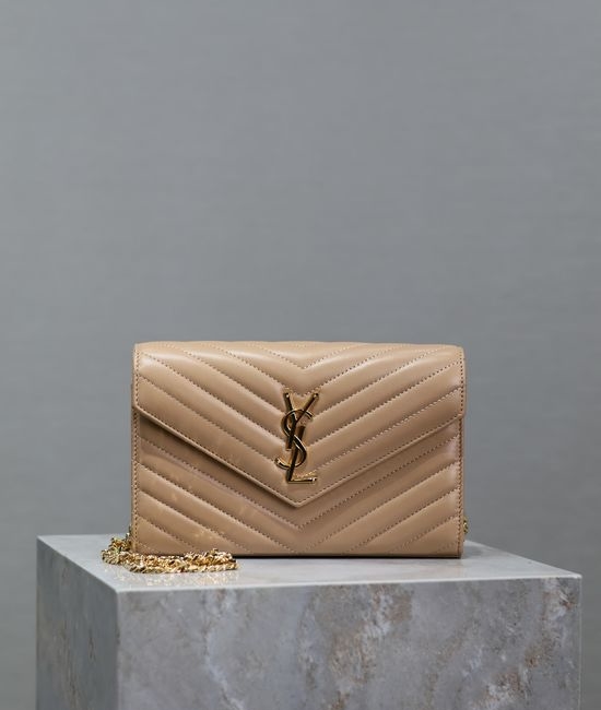 Yves Saint Laurent YSL MONOGRAM Leather Envelope Bag 377828