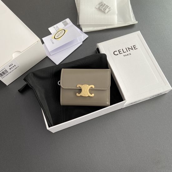 Celine Triomphe Short Leather Wallet 10L653DS3.04LU652