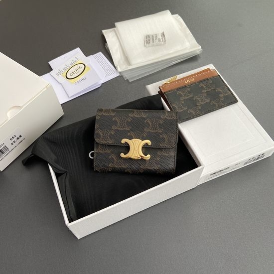 Celine TRIOMPHE Printed Short Wallet 10L652DS3.04LU