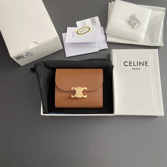 Celine Triomphe Glazed Cowhide Wallet 10D782CQH.04LU
