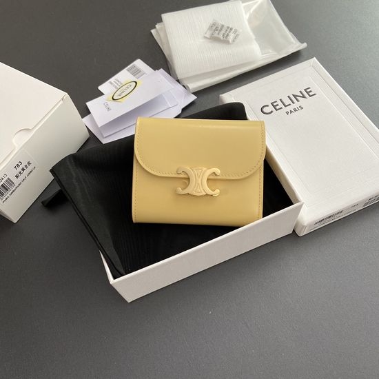 Celine TRIOMPHE Shiny Calfskin Wallet 10D782CQH.04LU783