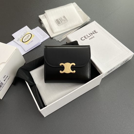 Celine TRIOMPHE Shiny Calfskin Wallet 10D782CQH.04LU783