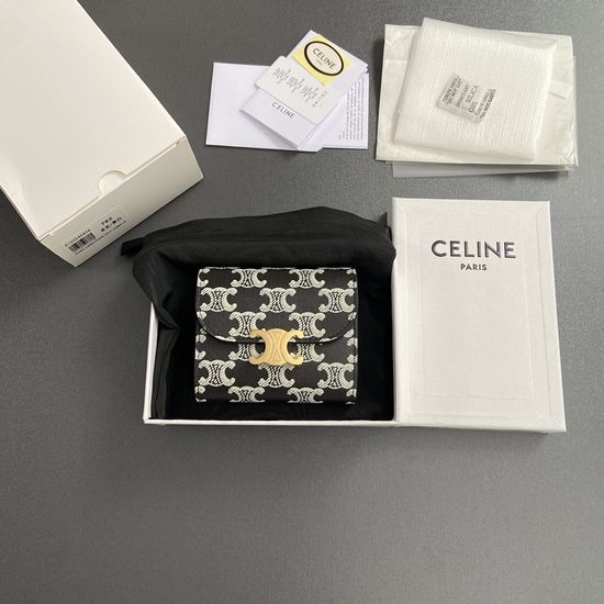 Celine TRIOMPHE Printed Short Wallet 10D782CQH.04LU783