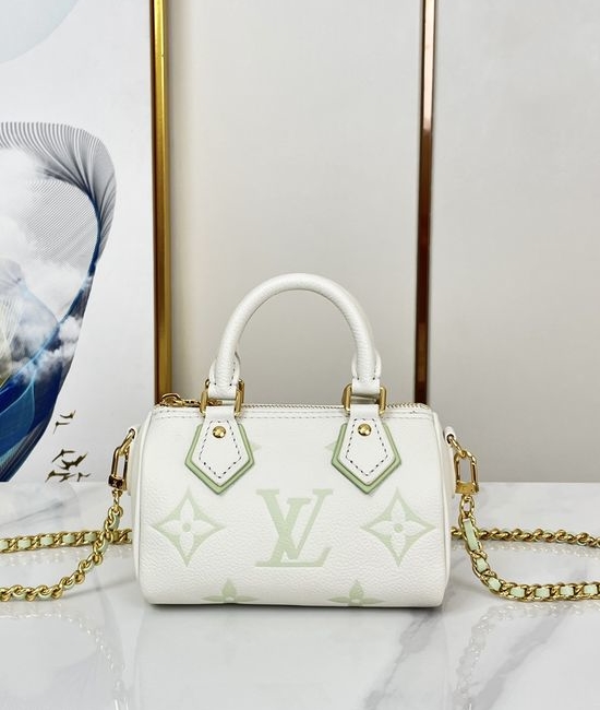 Louis Vuitton LV NANO SPEEDY Leather Mini Bag M24169