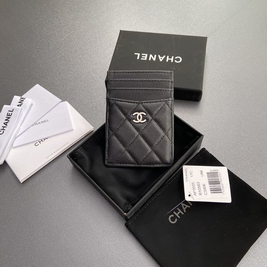 Chanel Quilted Leather Card Holder 3595