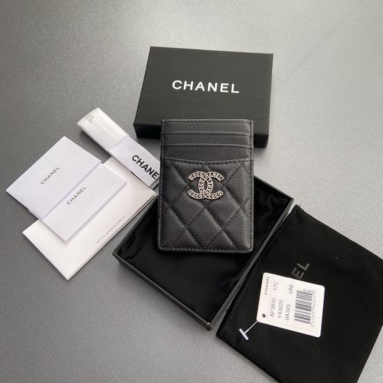Chanel Quilted Leather Card Holder 3835
