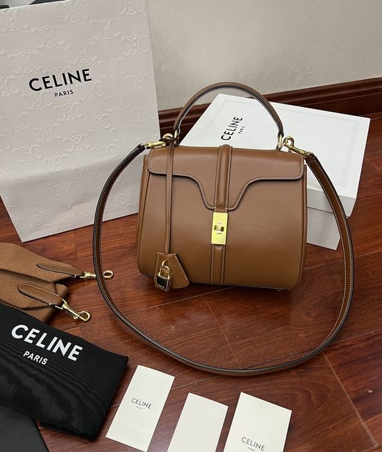 Celine STRAP 16 Classic Leather Handbag 188003