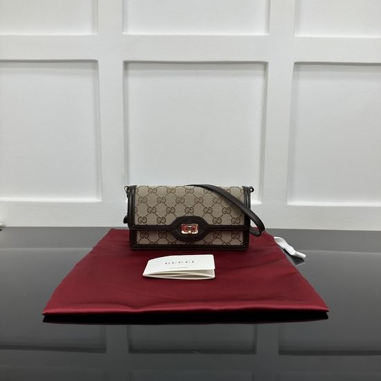 Gucci GG Canvas Lady Lock Mini Crossbody Bag 790038