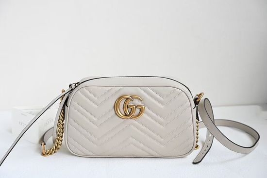Gucci Large Handbag Light Grey 447632