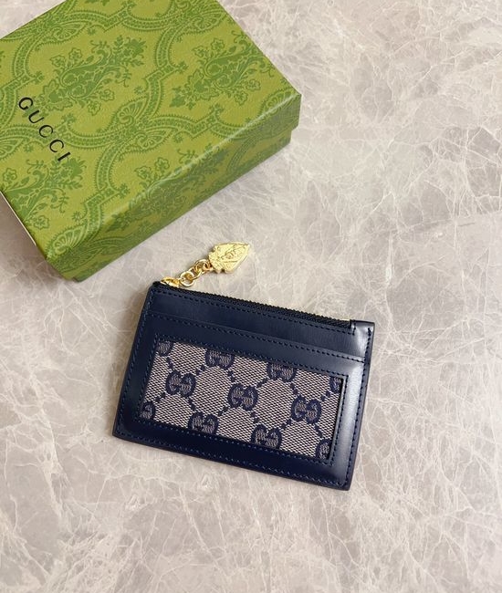Gucci Luce Canvas Leather Wallet 790033