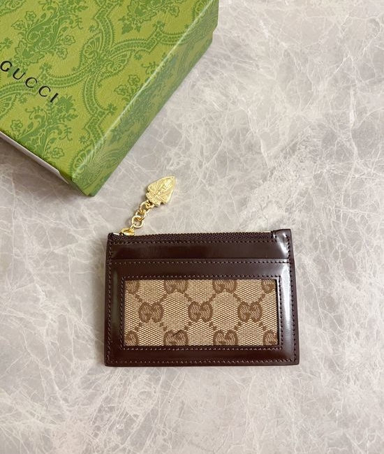Gucci Luce Canvas Leather Wallet 790033