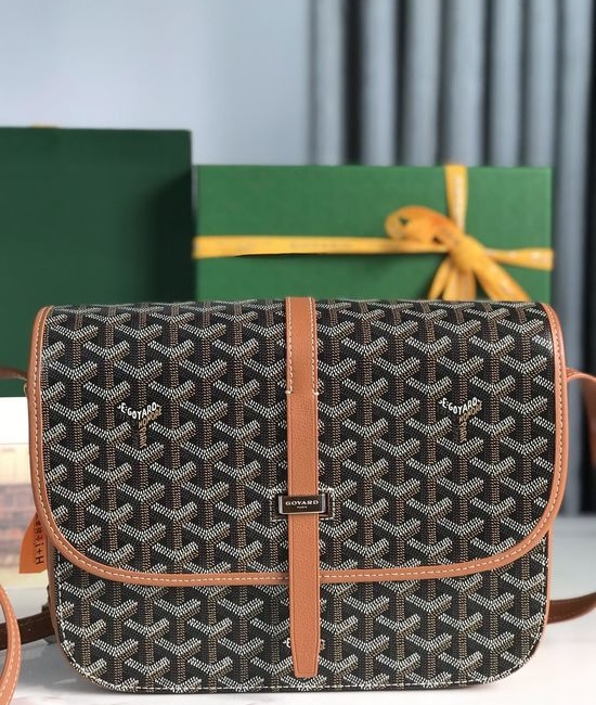 Goyard Belvedère Textured Crossbody Bag 020183-1