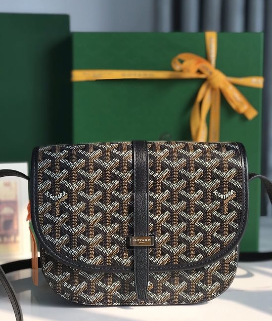 Goyard Belvedère Textured Classic Crossbody Bag 020198-1