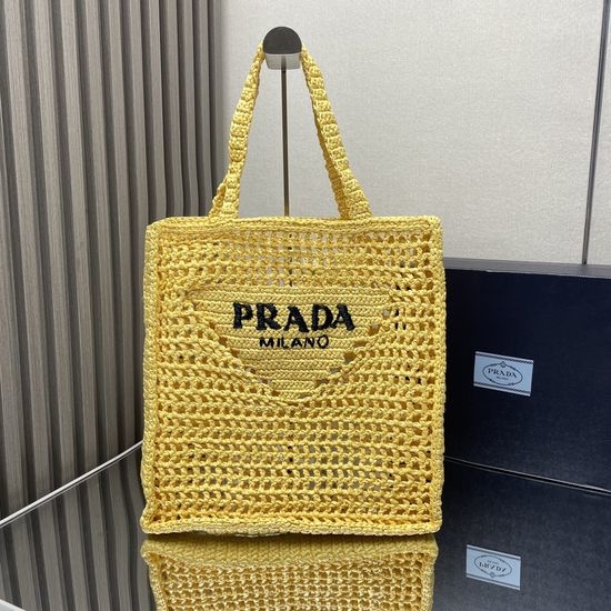Prada Raffia Tote Bag 1BG393