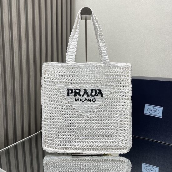 Prada Raffia Tote Bag 1BG393
