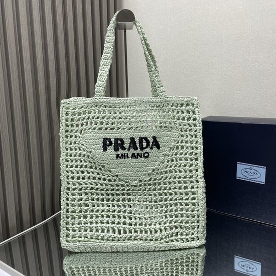 Prada Raffia Tote Bag 1BG393