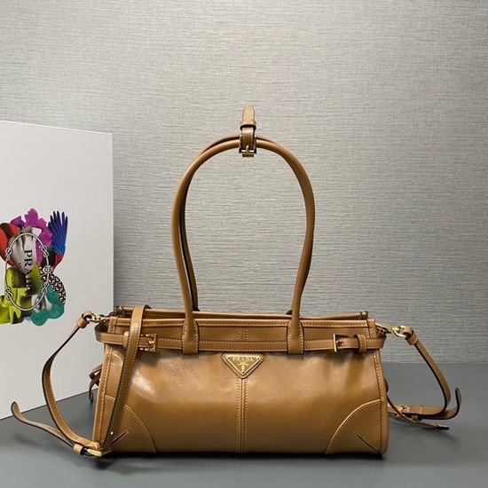 Prada LusSolf Oil Wax Leather Handbag 1BA426