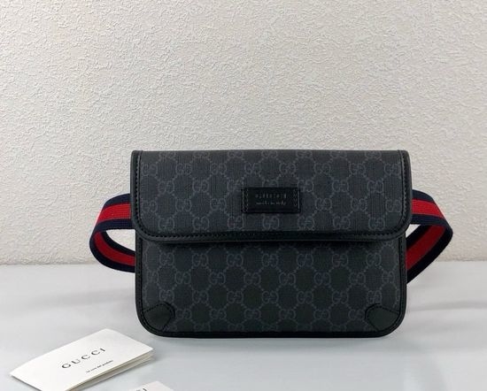 Gucci GG Supreme Flap Belt Bag 598113