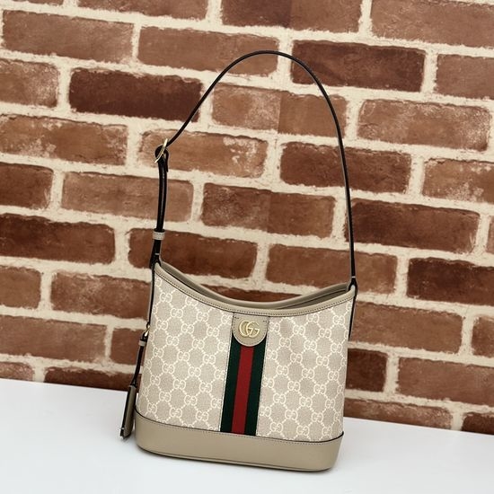 Gucci Original Leather Oatmeal Rubber Bag 781402