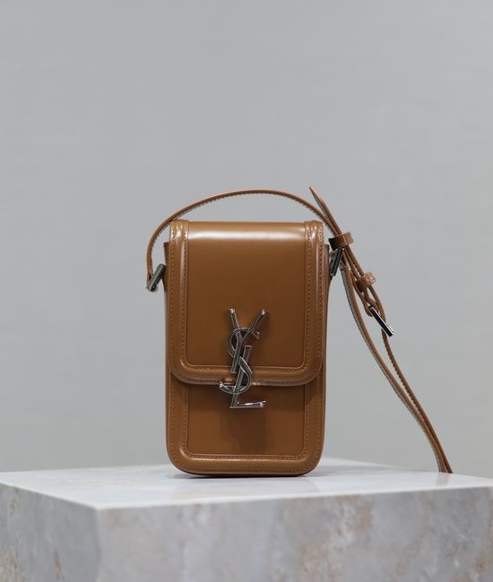 Yves Saint Laurent YSL Solferino Leather Phone Bag 753963