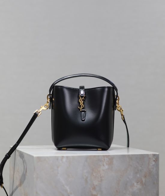 Yves Saint Laurent YSL Mini Bucket Bag with Insertable Clasp 18105
