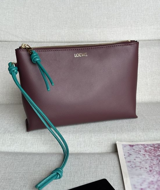 Loewe Knot Nappa Leather Clutch Bag Contrast Knot 3045