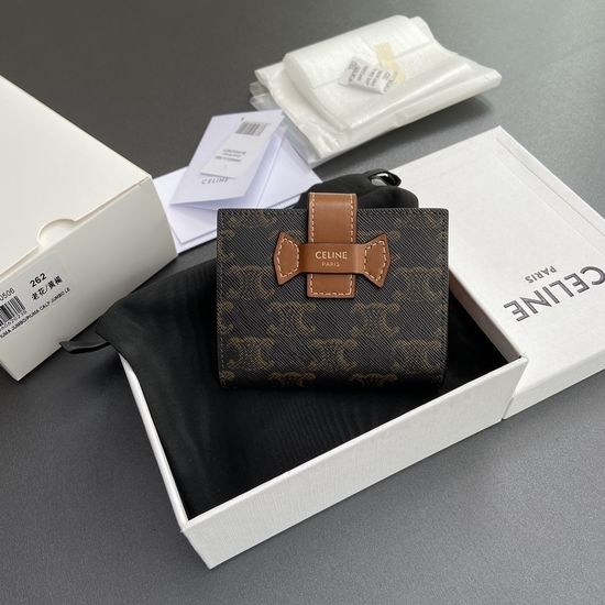 Celine TRIOMPHE Short Tri-fold Wallet 10H262DB7.04LU