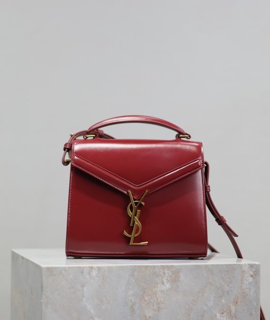 Yves Saint Laurent YSL CASSANDRA Mini Handbag with Gold Buckle 602716