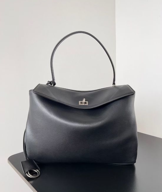 Balenciaga Redeo Black Silver Buckle Bag