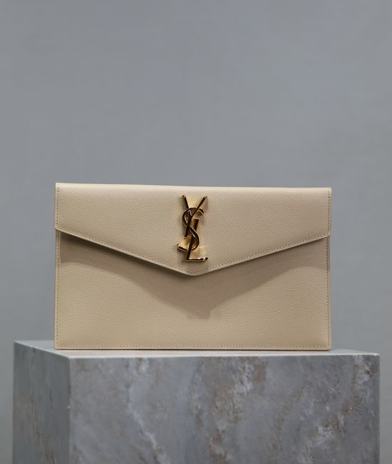 Yves Saint Laurent YSL Uptown Calfskin Clutch 565739