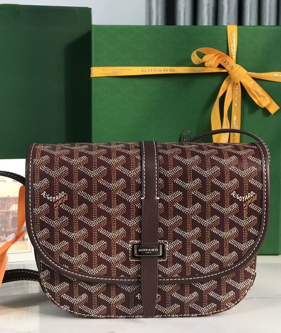 Goyard Belvedère II Litchi Grain Crossbody Bag 020198-1