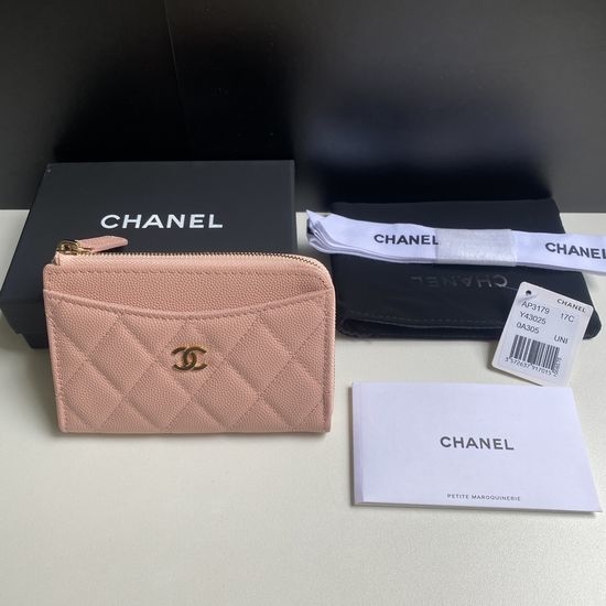 Chanel Wallet Single Zip Card Holder 3179