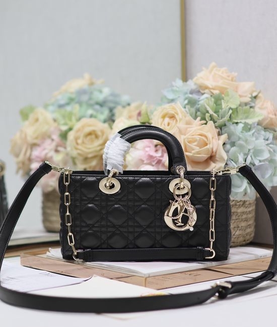Christian Dior CD Lady Djoy Quilted Sheepskin Bag 0540