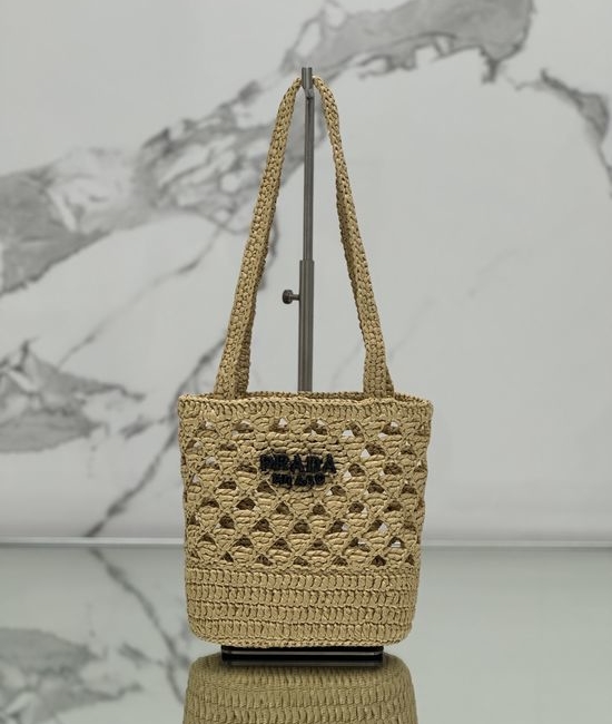 Prada Raffia Tote Bag 1BG494