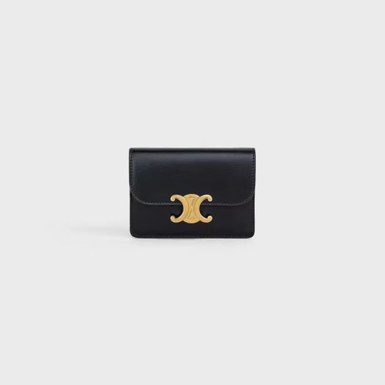 Celine TRIOMPHE Leather Card Holder 10I582CPJ.04LU