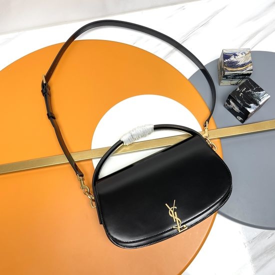 Yves Saint Laurent YSL VOLTAIRE Box Leather Satchel Bag 787671