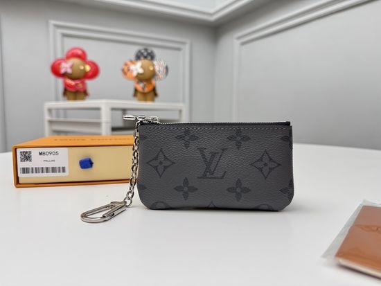 Louis Vuitton LV Monogram Eclipse Key Coin Pouch M80905