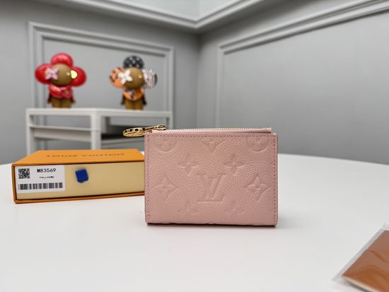Louis Vuitton Monogram Empreinte Pink Wallet M83569