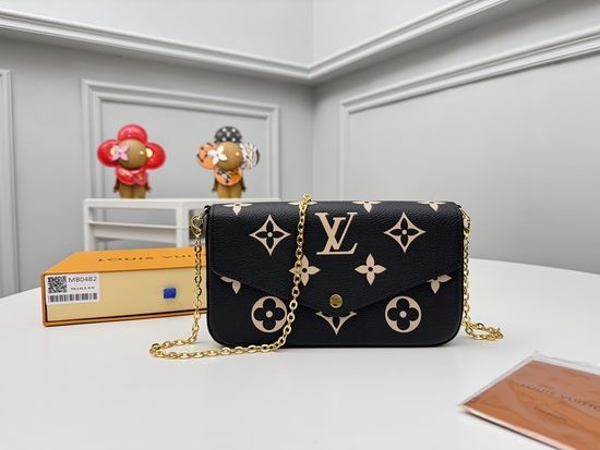 Louis Vuitton LV Pochette Felicie Monogram Chain Bag M80482