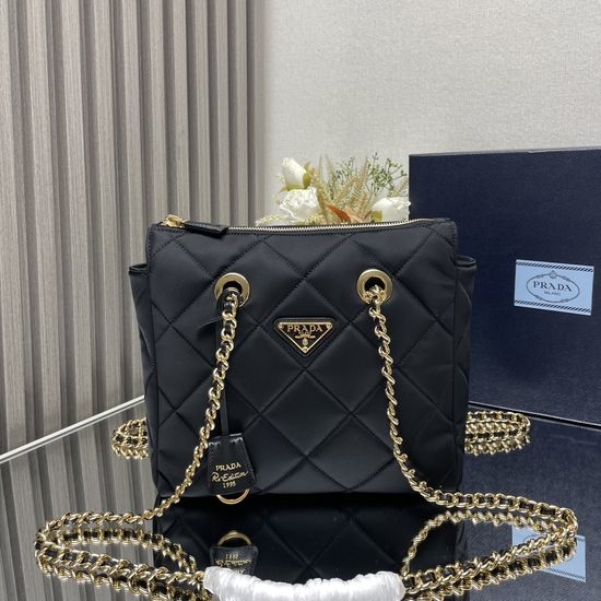 Prada Vintage Quilted Chain Shoulder Bag 1BG468