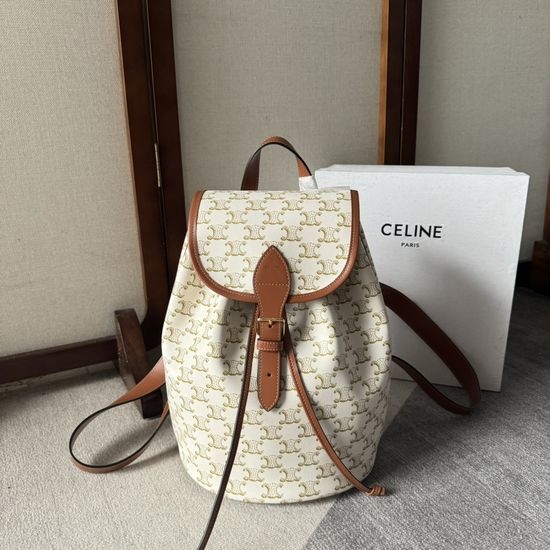 Celine FOLCO Medium Leather Backpack 117902