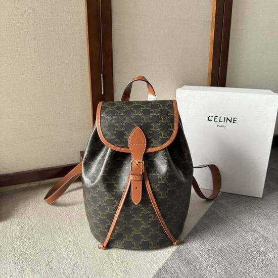 Celine FOLCO Medium Leather Backpack 117902