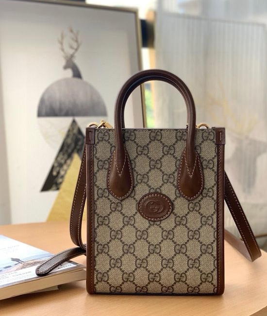 Gucci Retro Mini Tote Bag With Interlocking G 671623