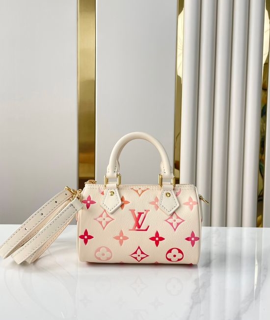 Louis Vuitton LV Nano Speedy Leather Mini Bag M83452