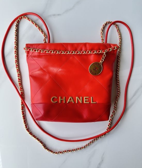 Chanel Stitched Handbag Grained Calfskin AS3980